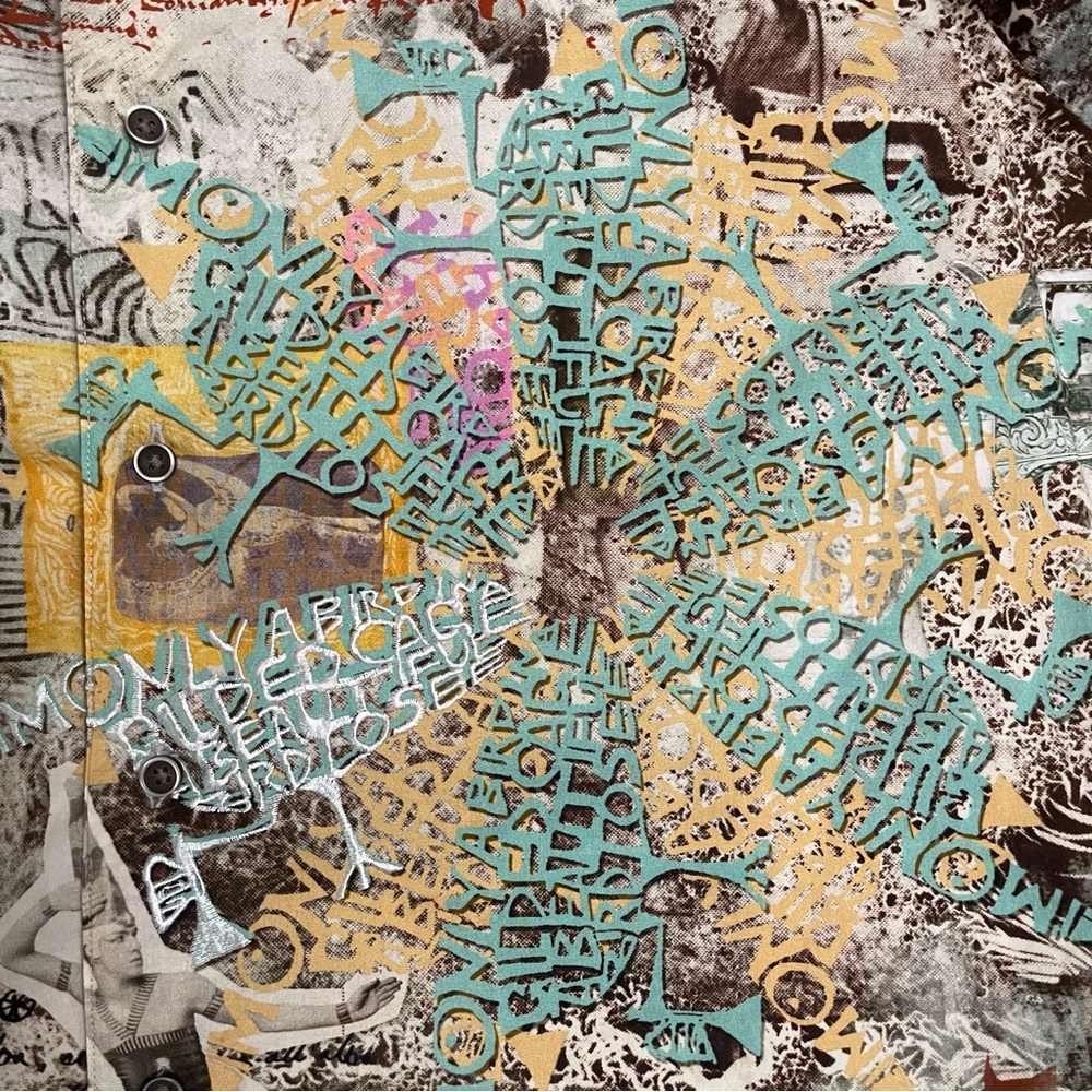 Robert Graham Graffiti Collage Shirt Flip Cuff - Picture 4 of 15